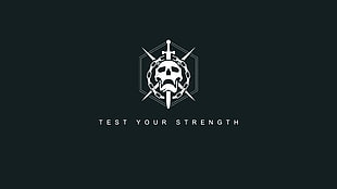Test Your Strength skull wallpaper