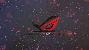 black and red Nike basketball shoe, Republic of Gamers, ASUS HD wallpaper