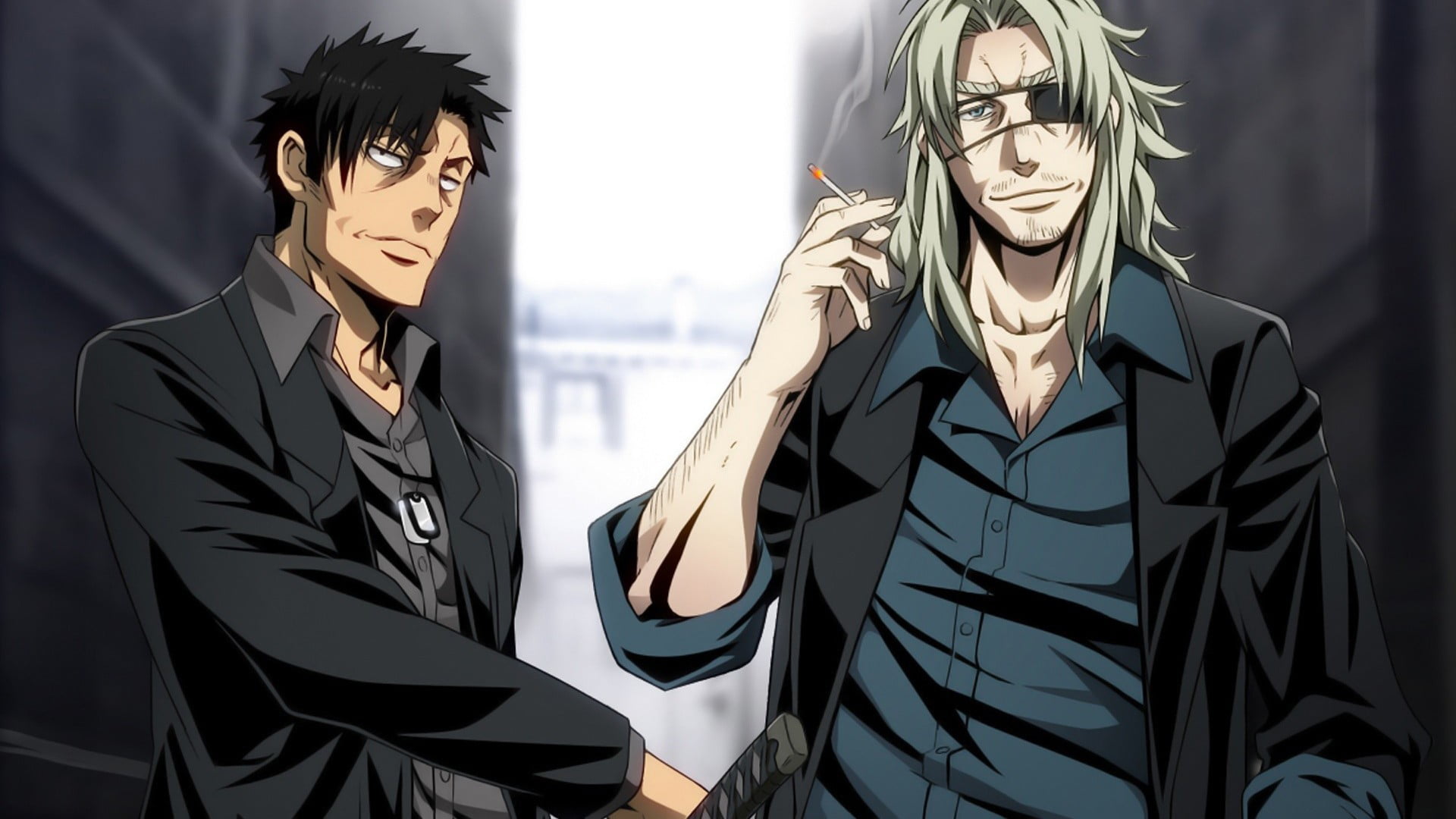 HD wallpaper Anime Gangsta front view representation real people  human representation  Wallpaper Flare