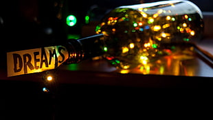 amber Dream decorative bottle, bottles, bright, holiday, lights