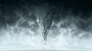 animated tornado digital wallpaper