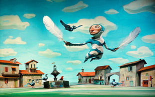 animated movie digital wallpaper, claymation, Microsoft Windows, Windows 7
