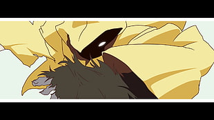 yellow and gray character illustration, Monogatari Series, anime, Kanbaru Suruga