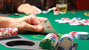 poker chip lot, poker, cards HD wallpaper