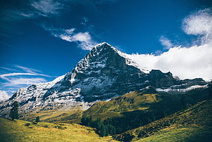 Mount Everest, Mountains, Clouds, Grass HD wallpaper