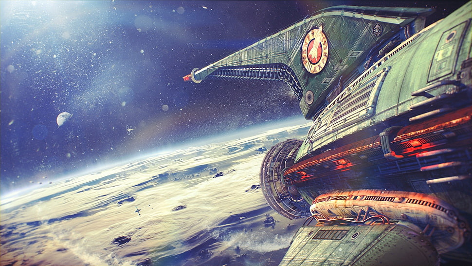 space rocket digital wallpaper, Futurama, planet express, spaceship, space HD wallpaper