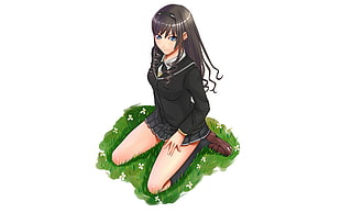 anime girl illustration HD wallpaper