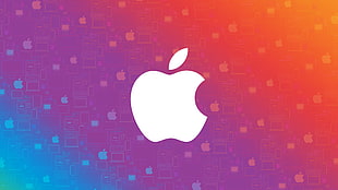 iTunes logo, Apple, Colorful, Abstract