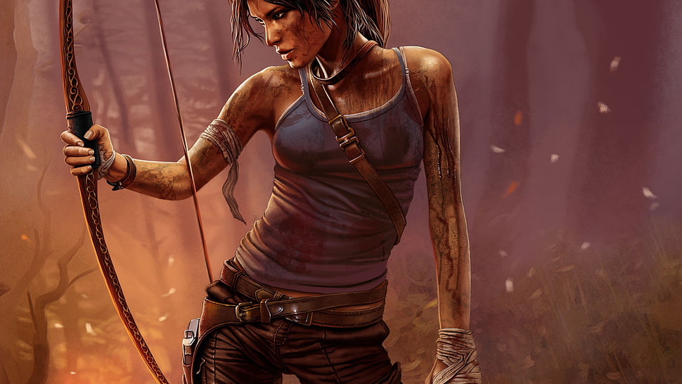 Lara Croft digital wallpaper, video games, Tomb Raider, tomb raider 2013, Lara Croft HD wallpaper