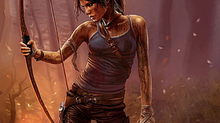 Lara Croft digital wallpaper, video games, Tomb Raider, tomb raider 2013, Lara Croft