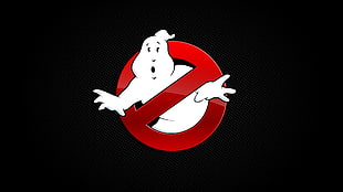 Ghostbusters logo, minimalism, Ghostbusters
