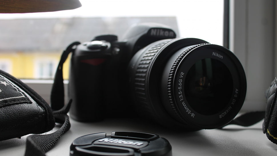 black DSLR camera, camera, Nikon HD wallpaper