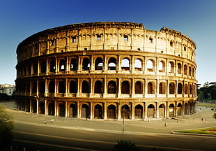 brown concrete building, Colosseum, Rome, old building, building