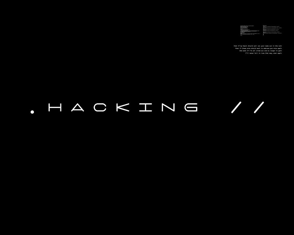 HACKING text HD wallpaper