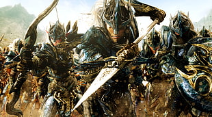 illustration of warriors, The Elder Scrolls V: Skyrim, CGI, ENB, video games