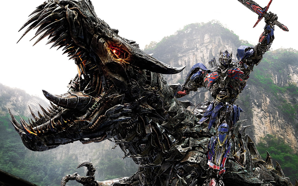 Transformer Optimus Prime, Transformers: Age of Extinction, Optimus Prime, Grimlock HD wallpaper