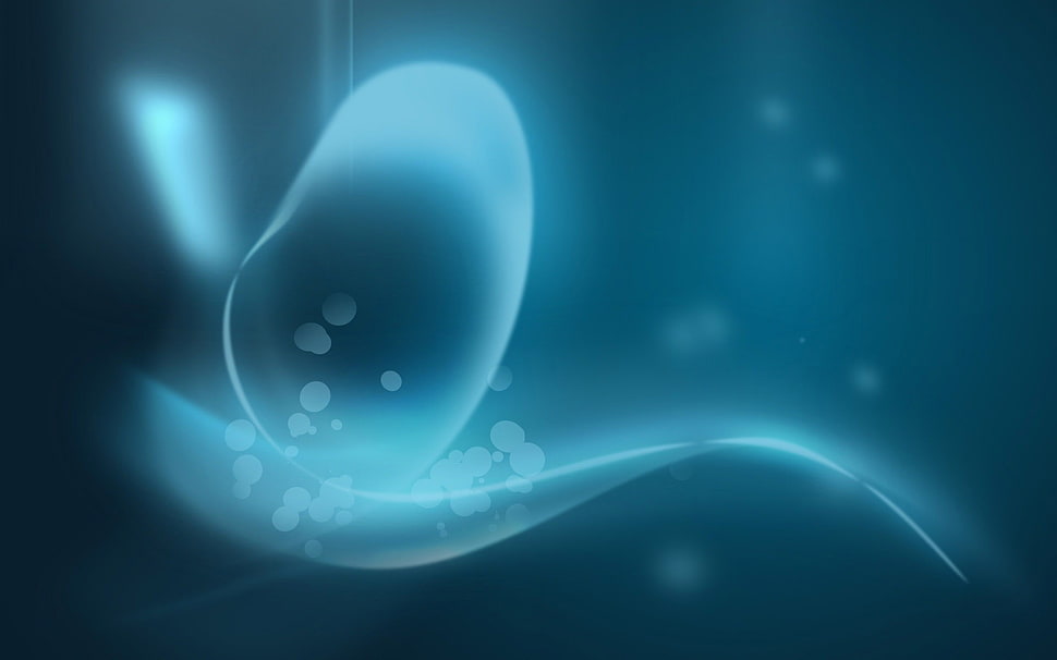 blue digital wallpaper HD wallpaper