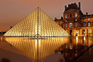 glass Pyramid in Paris landmark photo