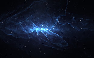 blue Galaxy with stars