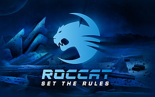 Roccat logo, digital art, typography