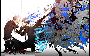 bleach character digital wallpaper, Blue Exorcist, Okumura Rin