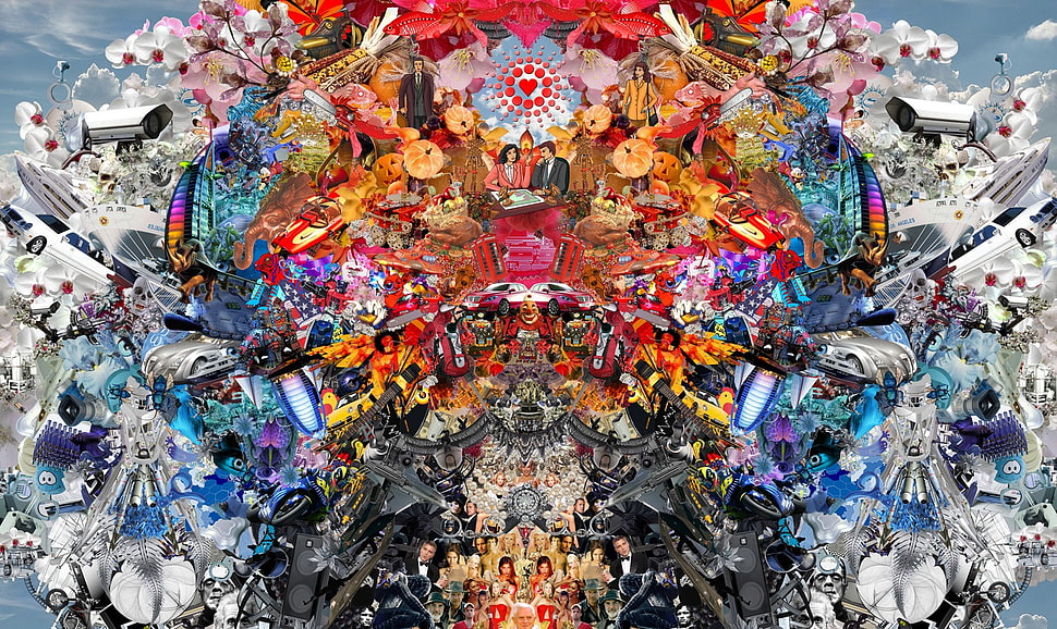 symmetry, digital art, colorful HD wallpaper