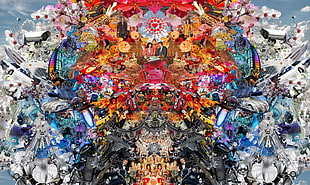 symmetry, digital art, colorful HD wallpaper
