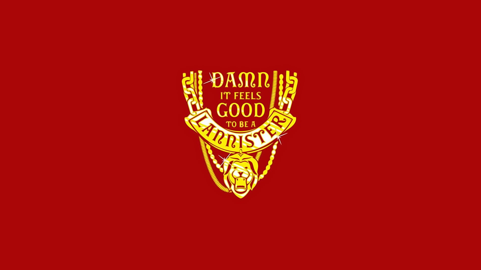 Lannister Logo Game Of Thrones House Lannister Red Background