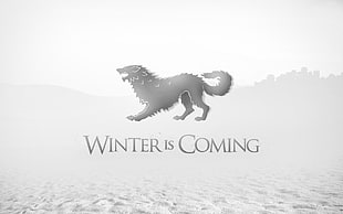 Winter is Coming text, Game of Thrones, House Stark, Winter Is Coming