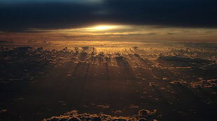 sea of clouds, clouds, atmosphere, sky, nature HD wallpaper