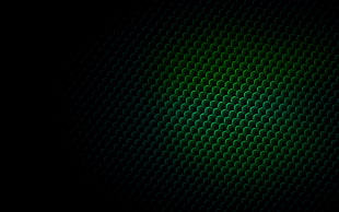 green textile