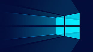 black and blue wooden table, Microsoft Windows, windows10