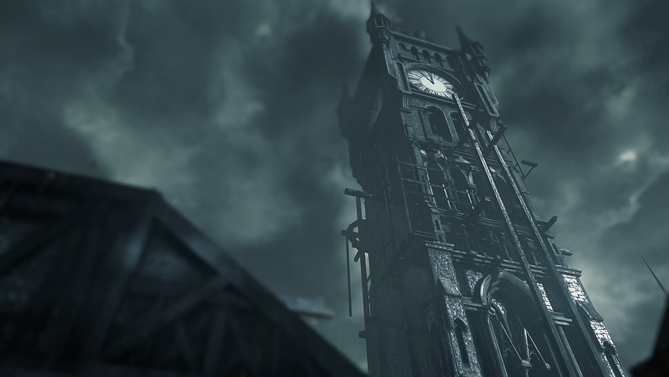 clock tower illustration, Thief, clock tower HD wallpaper