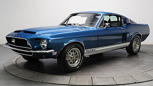blue Ford Mustang, car, Ford Mustang