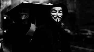 Guy Fawkes, hacking, Anonymous, V for Vendetta HD wallpaper