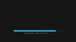 Loading Wallpaper text