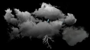 thunder storm wallpaper, clouds, lightning