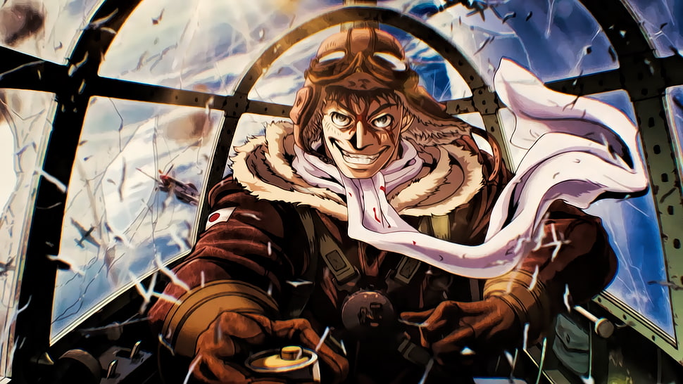 war plane pilot fan art, Drifters, anime HD wallpaper