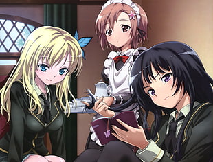 three women anime characters