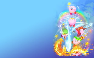 Kirby digital wallpaper, Kirby, Nintendo, artwork, video games