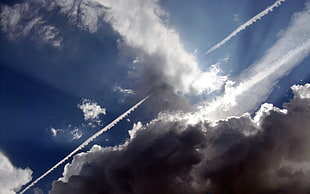 photo of clear sky with clouds during day time
