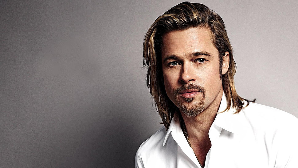 Brad Pit, men, Brad Pitt, actor, face HD wallpaper