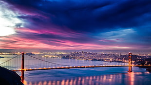 Golden Gate bridge, landscape, urban, Golden Gate Bridge, San Francisco HD wallpaper