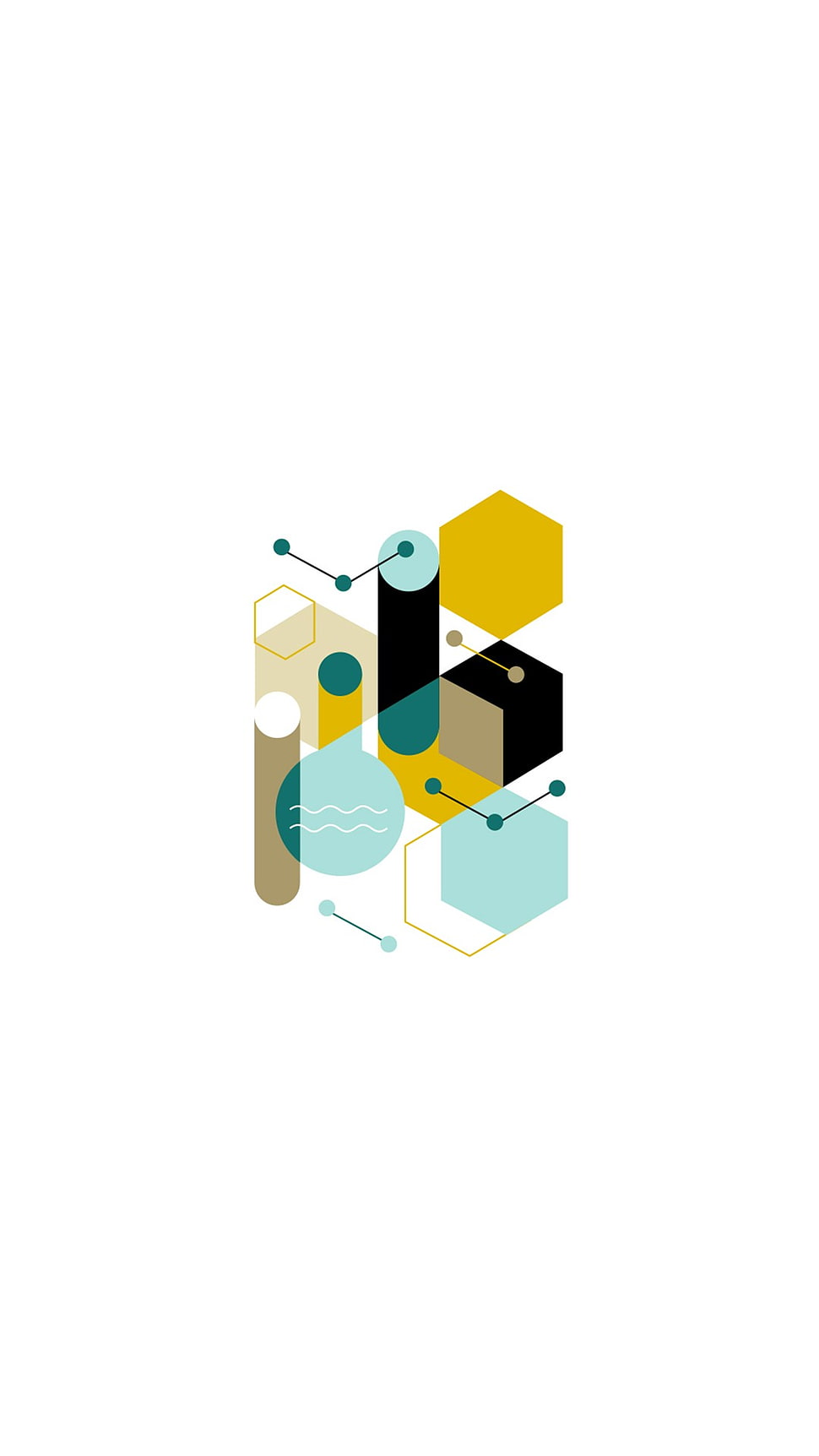 multicolored cubes illustration, minimalism, artwork, simple background HD wallpaper
