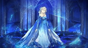 Disney Frozen Elsa digital wallpaper