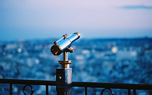 Telescope,  City,  Evening,  Form HD wallpaper