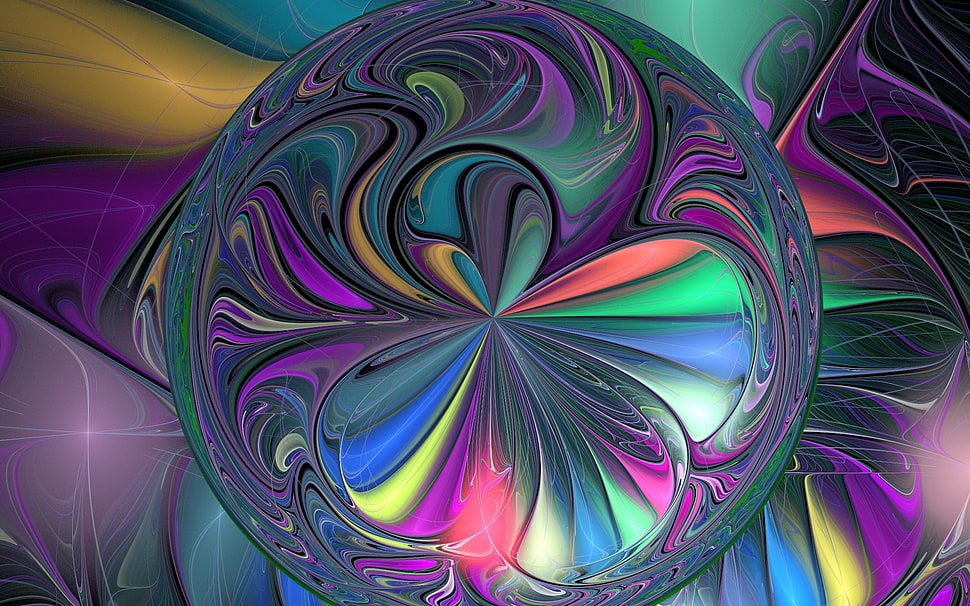 multi-colored abstract HD wallpaper