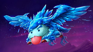 blue and teal character wallpaper, League of Legends, Anivia