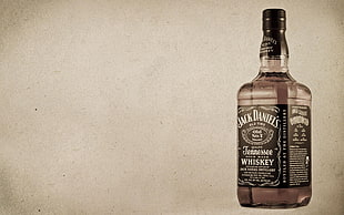 wide photography of Jack Daniel's Whiskey bottle