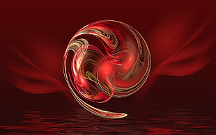 red,brown and gray abstract illustration
